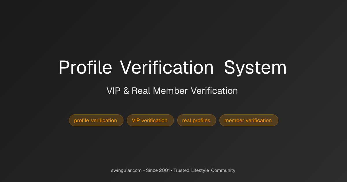 Profile Verification | Swingular